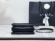 Fortok Chanel Lambskin Quilted Mini Trendy CC Flap Bag Black 14.5x19.5x8cm - 3