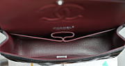 Fortok Chanel Flap Bag Black Quilted Caviar Leather 15.5 x 25.5 x 6.5cm - 5
