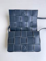 Fortok Bottega Veneta Cassette Messenger Bag Blue 23*15*6cm - 5