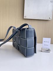 Fortok Bottega Veneta Cassette Messenger Bag Blue 23*15*6cm - 3
