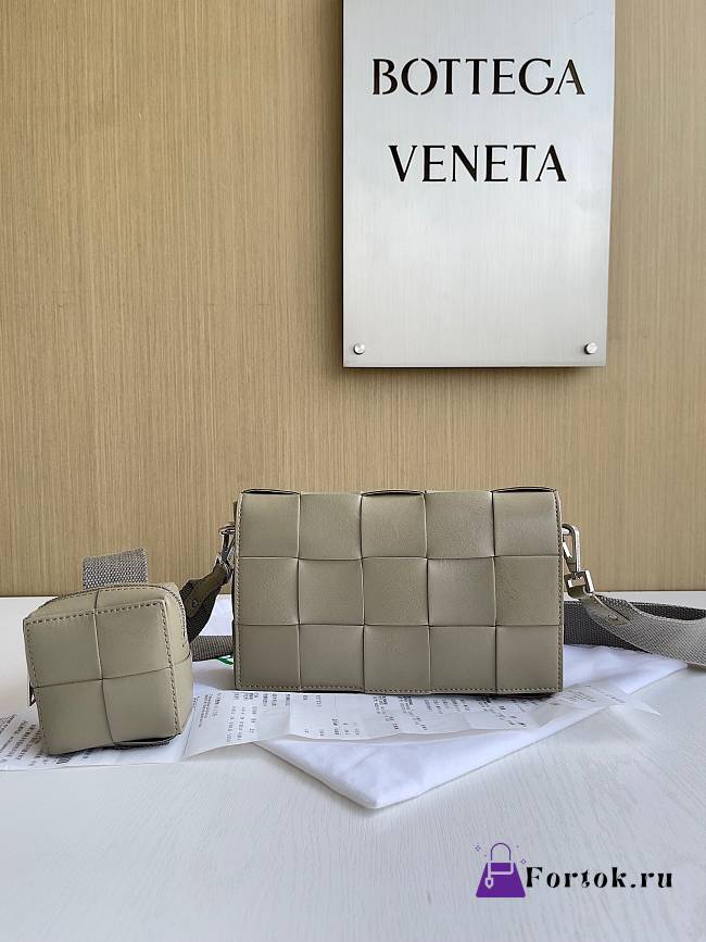 Fortok Bottega Veneta Cassette bag Bag Taupe 26*16*6.5cm - 1