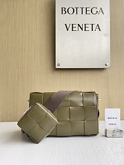Fortok Bottega Veneta Cassette bag Bag Olive Green 26*16*6.5cm - 1