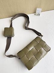 Fortok Bottega Veneta Cassette bag Bag Olive Green 26*16*6.5cm - 4