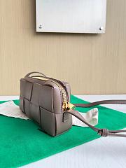 Fortok Bottega Veneta Small Brick Cassette Taupe Brown 18*9*3.5cm  - 4