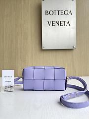 Fortok Bottega Veneta Small Brick Cassette Light Purple 18*9*3.5cm - 1