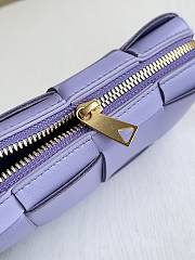 Fortok Bottega Veneta Small Brick Cassette Light Purple 18*9*3.5cm - 6
