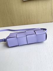 Fortok Bottega Veneta Small Brick Cassette Light Purple 18*9*3.5cm - 3