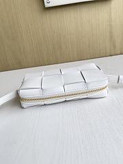 Fortok Bottega Veneta Small Brick Cassette White 18*9*3.5cm - 3