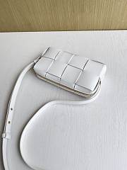 Fortok Bottega Veneta Small Brick Cassette White 18*9*3.5cm - 2
