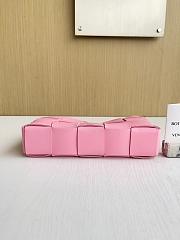 Fortok Bottega Veneta Cassette Intreccio Leather Pink 23*6.5*16cm - 2