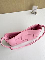 Fortok Bottega Veneta Cassette Intreccio Leather Pink 23*6.5*16cm - 4