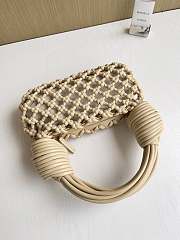 Fortok Bottega Veneta Double Knot bag Beige 24*15*5cm - 4