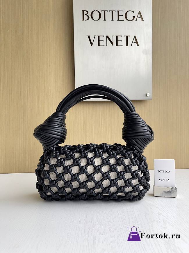 Fortok Bottega Veneta Double Knot bag Black 24*15*5cm - 1