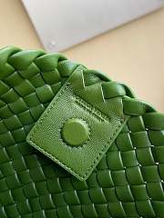 Fortok Bottega Veneta Clicker Bag Green Woven Leather 36*12*30cm - 4