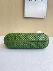 Fortok Bottega Veneta Clicker Bag Green Woven Leather 36*12*30cm - 3