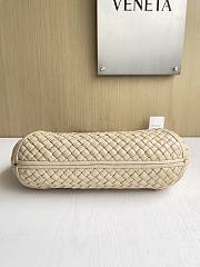 Fortok Bottega Veneta Clicker Bag Beige Woven Leather 36*12*30cm - 2