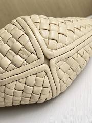 Fortok Bottega Veneta Clicker Bag Beige Woven Leather 36*12*30cm - 5