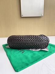 Fortok Bottega Veneta Clicker Bag Chocolate Brown Woven Leather 36*12*30cm - 3
