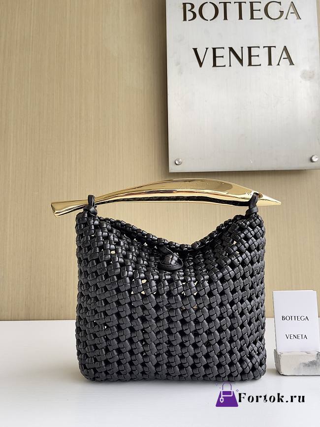 Fortok Bottega Veneta Sardine Bag Dark Chocolate 21*6*21cm - 1