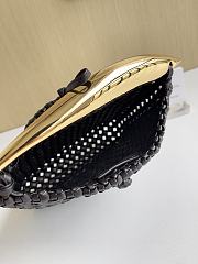 Fortok Bottega Veneta Sardine Bag Dark Chocolate 21*6*21cm - 5