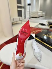 Fortok Christian Louboutin Follies Strass pumps White - 6