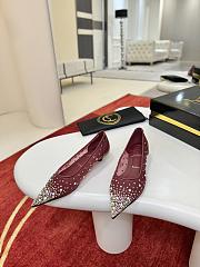 Fortok Christian Louboutin Follies Strass pumps Burgundy - 5