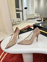 Fortok Christian Louboutin Follies Strass High Heels Beige 10cm - 6