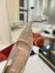 Fortok Christian Louboutin Follies Strass High Heels Beige 10cm - 4