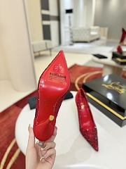Fortok Christian Louboutin Lasera Strass Pump Red 10cm/8.5cm - 6