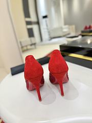 Fortok Christian Louboutin Lasera Strass Pump Red 10cm/8.5cm - 2