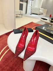 Fortok Christian Louboutin Lasera Strass Pump Red 10cm/8.5cm - 1