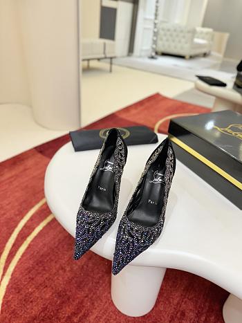 Fortok Christian Louboutin Lasera Strass Pump Black 10cm/8.5cm
