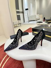 Fortok Christian Louboutin Lasera Strass Pump Black 10cm/8.5cm - 3