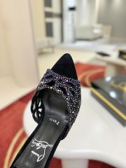 Fortok Christian Louboutin Lasera Strass-embellished mules Black 10cm/8.5cm - 5
