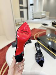 Fortok Christian Louboutin Lasera Strass-embellished mules Black 10cm/8.5cm - 3