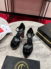 Fortok Christian Louboutin Sandaloo patent leather platform Black 130mm - 1