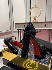 Fortok Christian Louboutin Sandaloo patent leather platform Black 130mm - 5