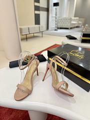 Fortok Christian Louboutin Loubigirl High Heels Beige 10cm - 3