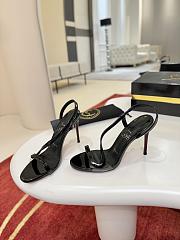 Fortok Christian Louboutin Rosa Z Full Black 10cm/8.5cm - 2