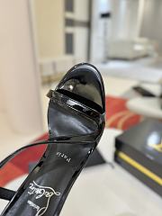Fortok Christian Louboutin Rosa Z Full Black 10cm/8.5cm - 4