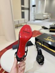 Fortok Christian Louboutin Rosa Z Full Black 10cm/8.5cm - 5