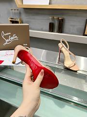 Fortok Christian Louboutin Rosa Z Beige 10cm/8.5cm - 5