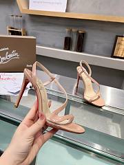 Fortok Christian Louboutin Rosa Z Beige 10cm/8.5cm - 4