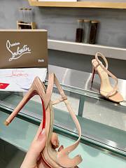 Fortok Christian Louboutin Rosa Z Beige 10cm/8.5cm - 2