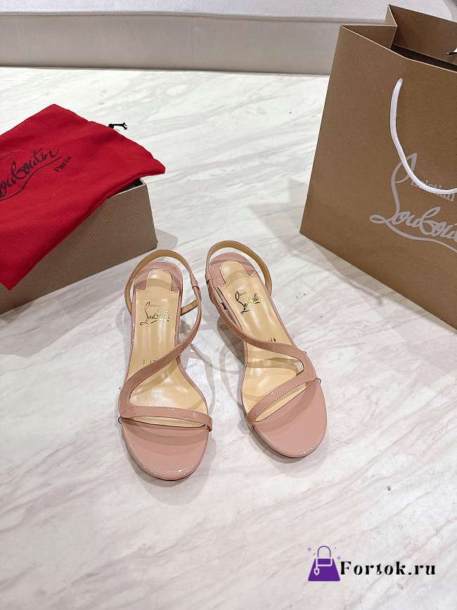 Fortok Christian Louboutin Rosa Z Beige 6.5cm - 1