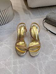Fortok Christian Louboutin Rosalie Strass Gold Heels 6cm - 1