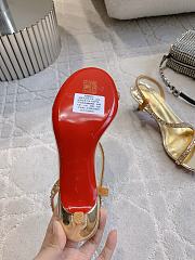 Fortok Christian Louboutin Rosalie Strass Gold Heels 6cm - 5