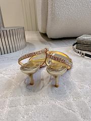 Fortok Christian Louboutin Rosalie Strass Gold Heels 6cm - 4