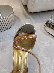 Fortok Christian Louboutin Rosalie Strass Gold Heels 6cm - 2