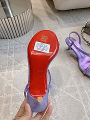 Fortok Christian Louboutin Rosalie Strass Purple Heels 6cm - 2